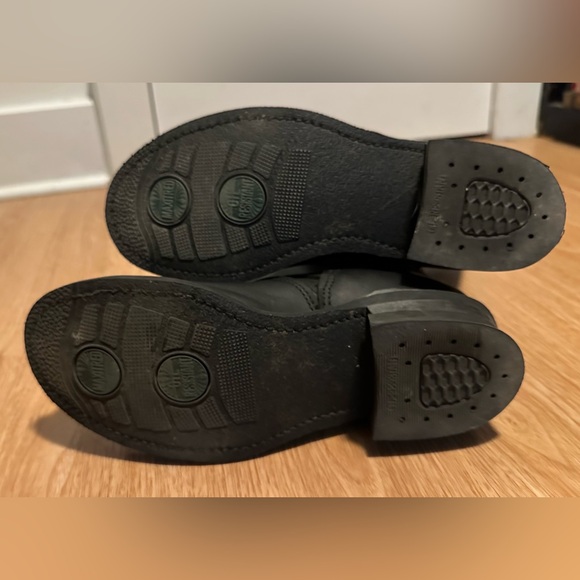 Frye Engineer 8R Black Leather Moto Boots EUC - Picture 4 of 8